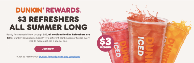 Dunkin Donuts Drink Menu