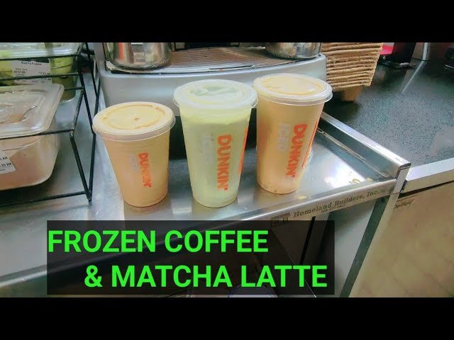 Dunkin Donuts Frozen Matcha Latte